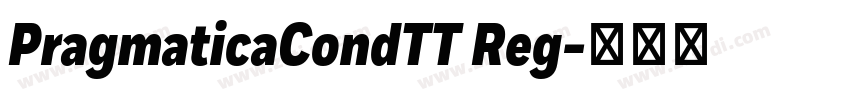 PragmaticaCondTT Reg字体转换